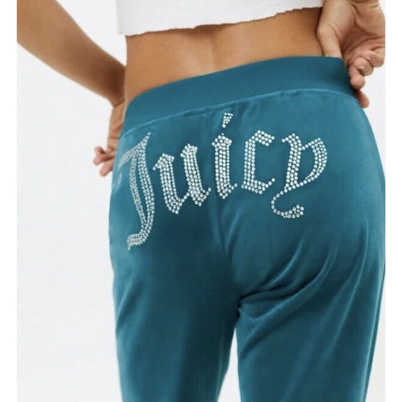 Urban Outfitters Juicy Couture OG Bling Velour Jacket Pants Set Size Medium Y2K - Picture 2 of 16